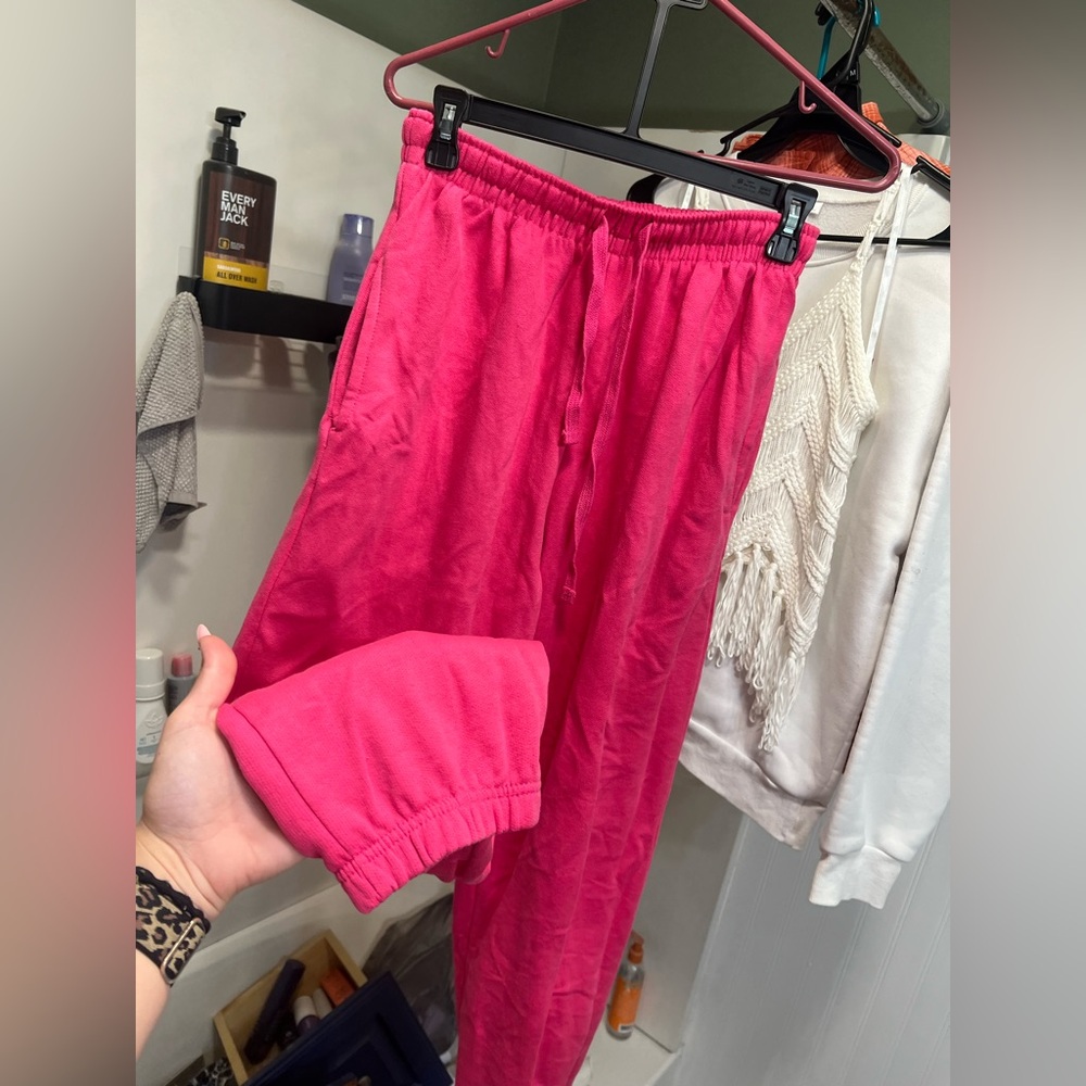 Pink sweats